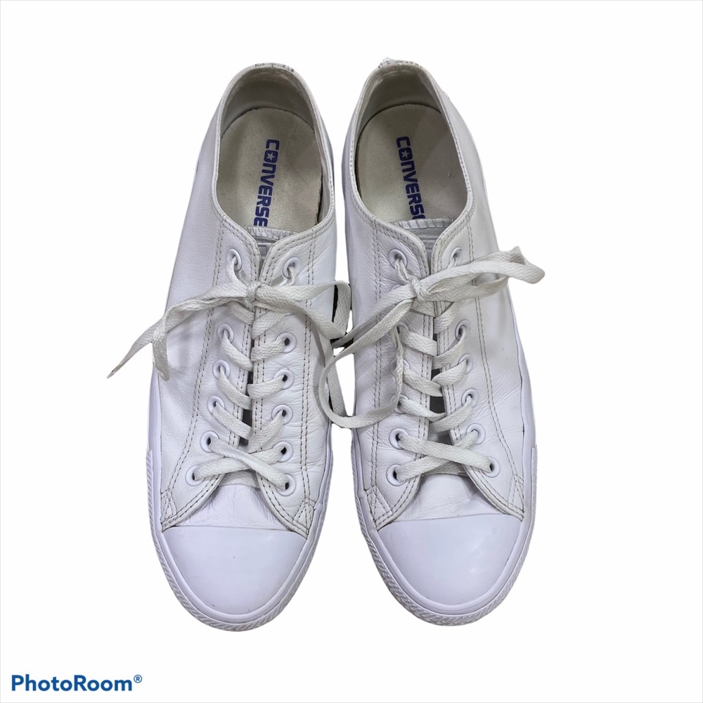 Converse All⭐️Stars White Leather Sneakers Sz11